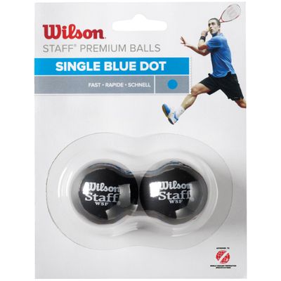 Wilson Squash-Ball, Staff, 2 Stck, Blau, Schwarz, WRT617500