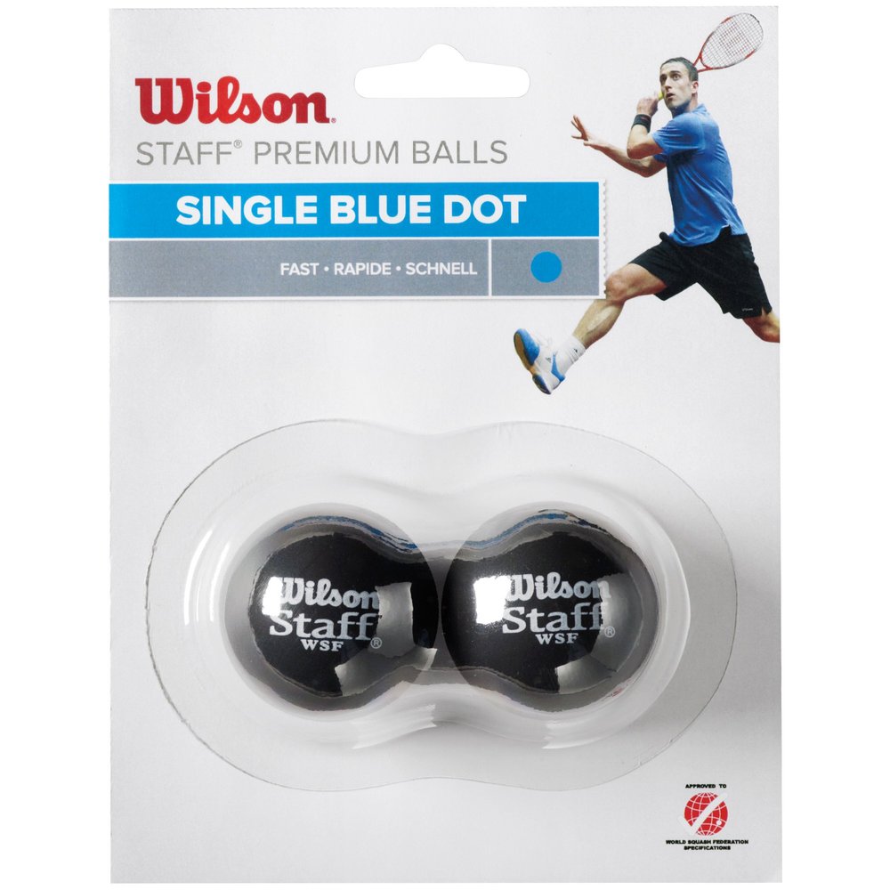 Wilson Squash-Ball, Staff, 2 Stck, Blau, Schwarz, WRT617500