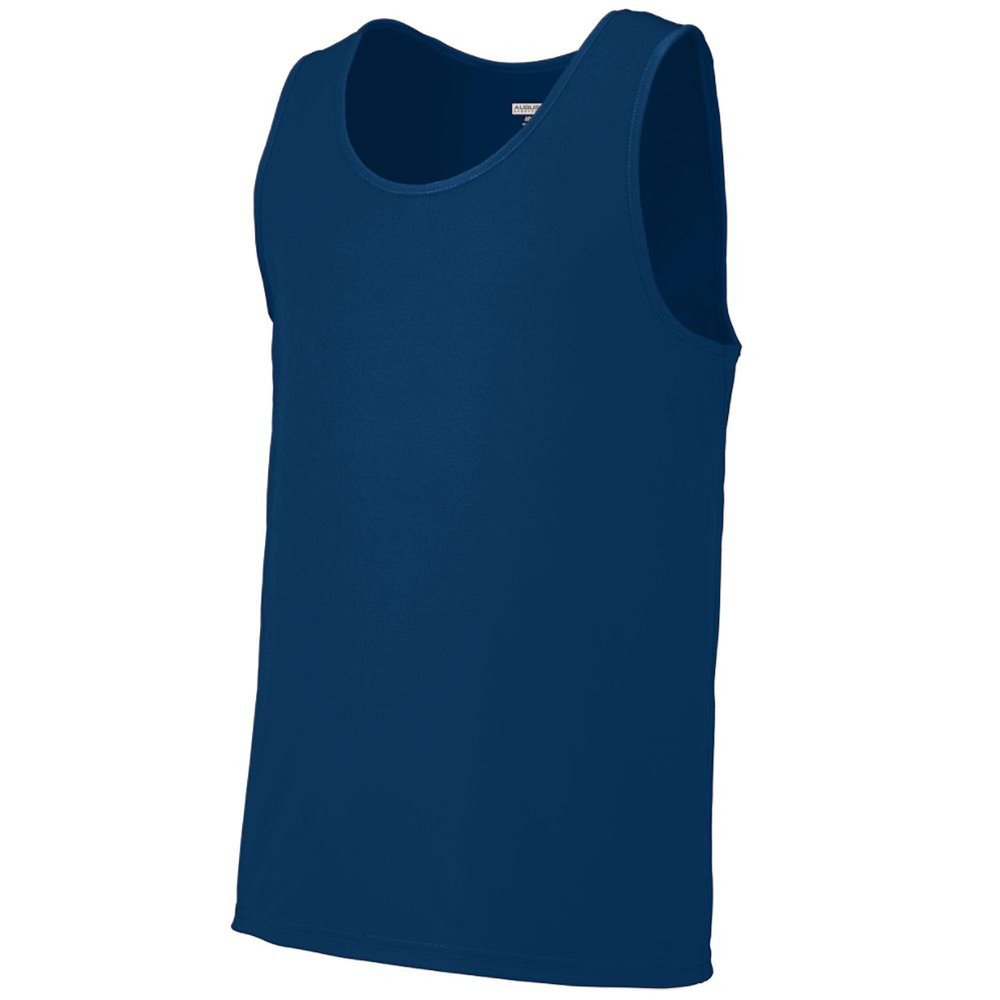Augusta - Authentic Sports Shop Navy Blue Adult Large Athletic Training Tank Top