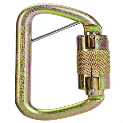 MSA SRCC413 Steel Auto-Locking Carabineer, 9/16" Gate, 4.18" Length