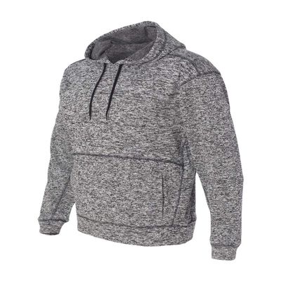 J America Adult Cosmic Poly Fleece Hood M CHARCOAL FLECK