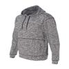 J America Adult Cosmic Poly Fleece Hood M CHARCOAL FLECK view 1