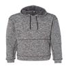 J America Adult Cosmic Poly Fleece Hood M CHARCOAL FLECK view 2