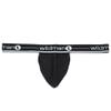 Wildmant Men's Big Pouch Strapless Jock Strap (Small, Black) view 1