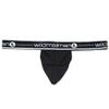 Wildmant Men's Big Pouch Strapless Jock Strap (Small, Black) view 3