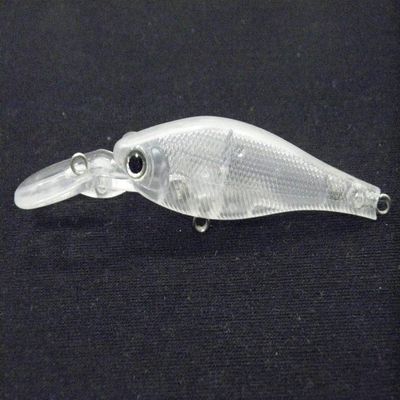 wLure 10 Blank Unpainted Minnow Jerkbait Medium Slow Floating Tight Wobble Fishing Lures with Free Eyes UPM515