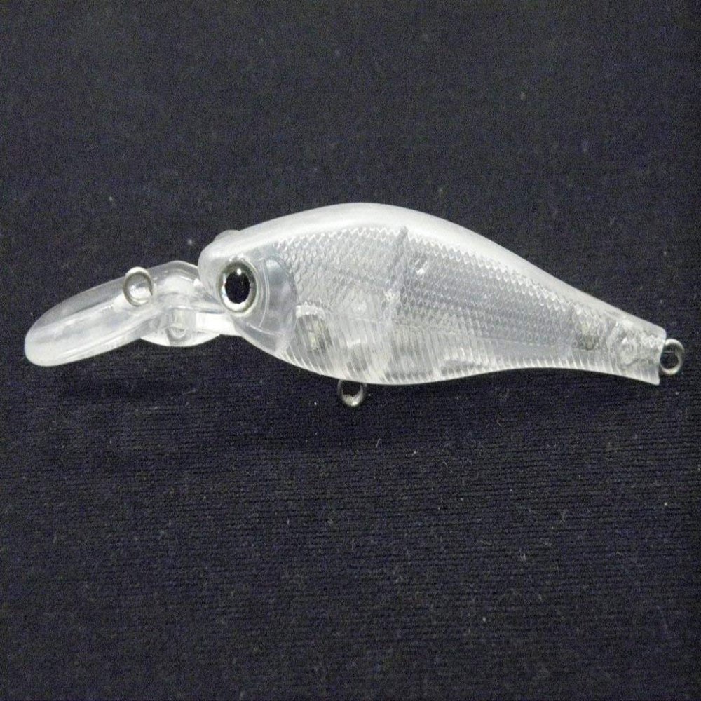 wLure 10 Blank Unpainted Minnow Jerkbait Medium Slow Floating Tight Wobble Fishing Lures with Free Eyes UPM515