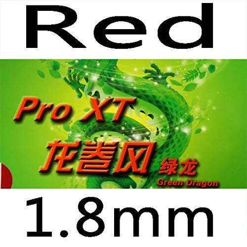 KTL Pro XT Green Dragon Pips-in Table Tennis (Ping Pong) Rubber with Sponge (red, 1.8mm)