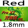 KTL Pro XT Green Dragon Pips-in Table Tennis (Ping Pong) Rubber with Sponge (red, 1.8mm) view 1