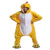 Honeystore Unisex Adult Animal Costume Cosplay Pajama Chicken 1-Piece Pyjama XL Yellow view 1