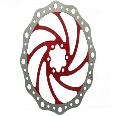 180mm / 7 inch Vibe Disc Brake Rotor 6 Bolt is Stainless Steel, 8 Color Choices