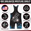 4 Time All American Sublimated Wrestling Singlet  Stitched & Durable Mens Singlet  Singlet for Wrestling, MMA & Powerlifting Wrestling Singlet Youth Boys (Joshua 10:8, L 156-190 lbs.) view 4