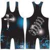 4 Time All American Sublimated Wrestling Singlet  Stitched & Durable Mens Singlet  Singlet for Wrestling, MMA & Powerlifting Wrestling Singlet Youth Boys (Joshua 10:8, XL 191-220 lbs.) view 1
