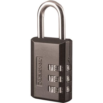 Master Lock 647D 1-1/4" Black Luggage Lock