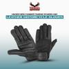 Hugger Women's Water Resistant Leather Summer Touring Glove (X-Large, Black) view 2
