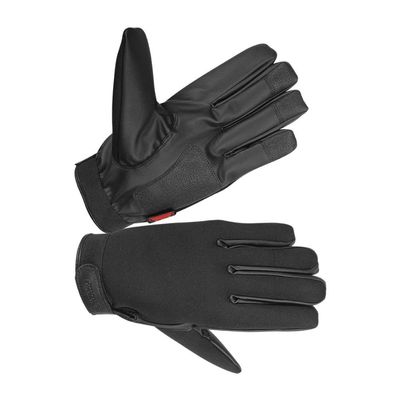 Hugger Women's Motorcycle Police Gloves Waterproof Neoprene Riding Gloves with Touchscreen Fingers & Adjustable Velcro Strap