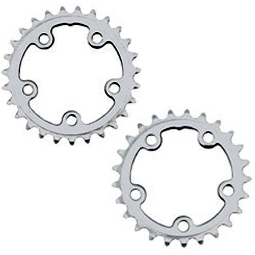 DIXNA La Crank V23P026 Chainring, Touring, Inner, Compatible with 10/11 Tiers, Color/Teeth, Silver, 25T, Silver