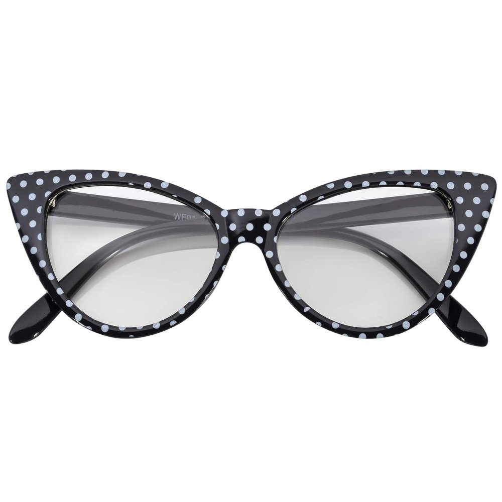 Fashion Vintage Wayfarer Cat Eye Smoke Lens Sunglasses Black Frame