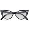 Fashion Vintage Wayfarer Cat Eye Smoke Lens Sunglasses Black Frame view 1