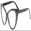 Fashion Vintage Wayfarer Cat Eye Smoke Lens Sunglasses Black Frame view 2