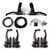 Clarks Cycle Systems Front and Rear V-Brake Calliper and Lever Brake Set, Black, One Size view 1