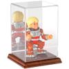 Plymor Clear Acrylic Display Case with Hardwood Base (Mirror Back), 4" W x 4" D x 6" H view 2