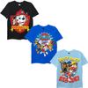 Nickelodeon baby boys Paw Patrol T-shirt 3-pack novelty infant and toddler shirts, Black/Royal/Light Blue, 4T US view 1