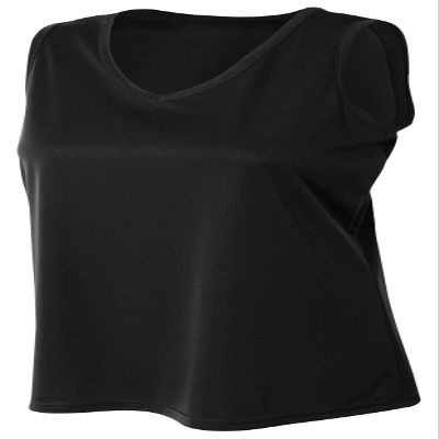 A4 Womens Athletic Tank, Large, Black
