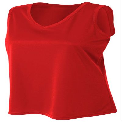 A4 Womens Athletic Tank, XL, Scarlet