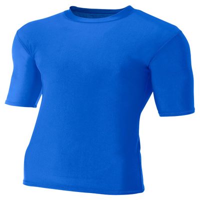 A4 Men's Compression Crew 1/2 Sleeve, Royal, X-Large