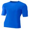 A4 Men's Compression Crew 1/2 Sleeve, Royal, X-Large view 2