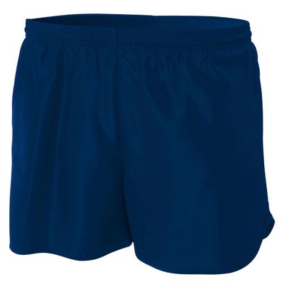 A4 Mens 4" Basic Running Short, Large, Navy