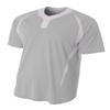 A4 NB4229-SIW 2-Button Color Block Henley Sportswear, Large view 1