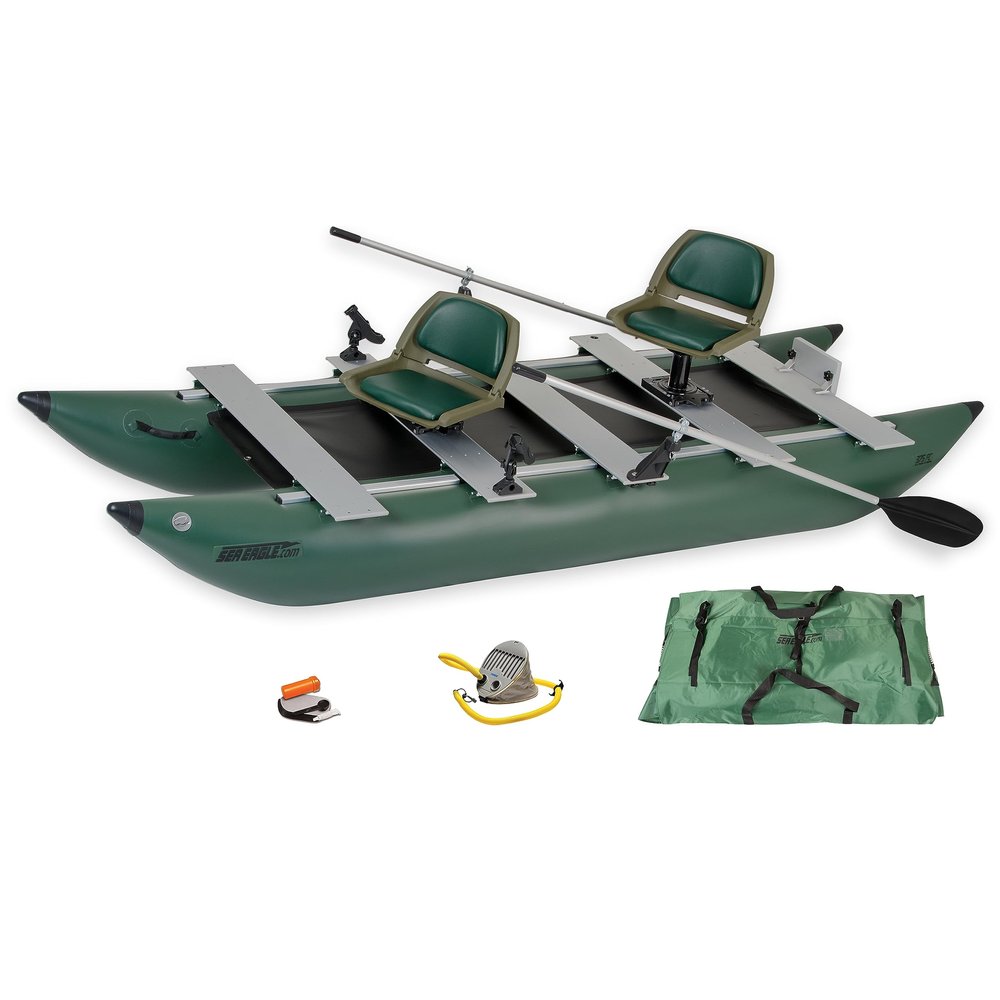 Sea Eagle 375fc FoldCat Inflatable Fishing Boat - Deluxe Package