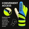 Vizari Avio F.P. Soccer Goalkeeper Gloves - Superior Grip, All Skill Levels - Non-Slip Receiver Gloves | for Kids and Adults (Blue/Green, Size 10) view 3