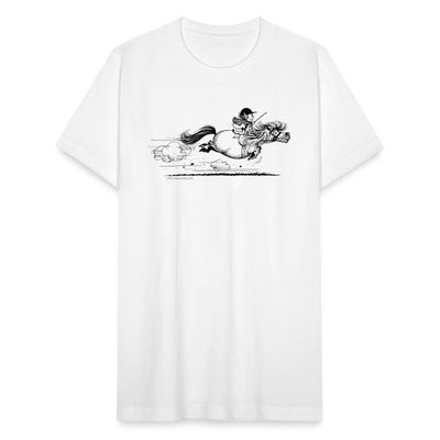 Thelwell Fast Pony Sprint Equestrian Licensed Men's Jersey T-Shirt