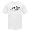 Spreadshirt Thelwell Fast Pony Sprint Equestrian Licensed Men's Jersey T-Shirt, XL, White
