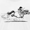 Spreadshirt Thelwell Fast Pony Sprint Equestrian Licensed Men's Jersey T-Shirt, XL, White view 2