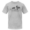 Spreadshirt Thelwell Fast Pony Sprint Equestrian Licensed Men's Jersey T-Shirt, 2XL, Heather Gray view 1