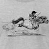 Spreadshirt Thelwell Fast Pony Sprint Equestrian Licensed Men's Jersey T-Shirt, 2XL, Heather Gray view 2