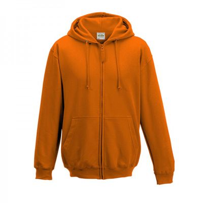 Awdis Plain Mens Hooded Sweatshirt/Hoodie/Zoodie (M) (Orange Crush)