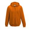 Awdis Plain Mens Hooded Sweatshirt/Hoodie/Zoodie (M) (Orange Crush) view 1