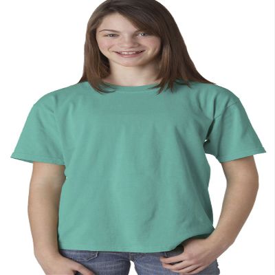 Chouinard Youth Ring-Spun Double-Needle Cotton T-Shirt, Seafoam, Large
