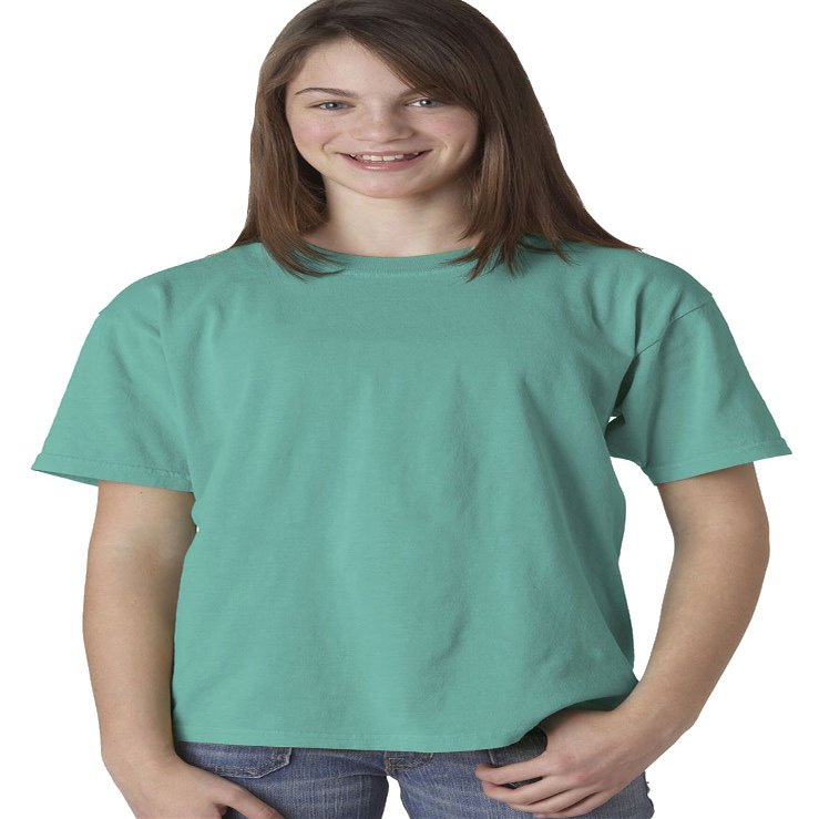 Chouinard Youth Ring-Spun Double-Needle Cotton T-Shirt, Seafoam, Large
