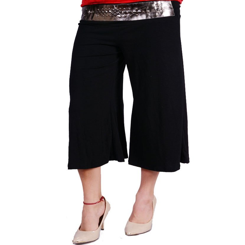 Fiory Naz Black Loose Capri (Large)