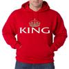 ALLNTRENDS Fashion Men Hoodie King (Large, Red) view 1