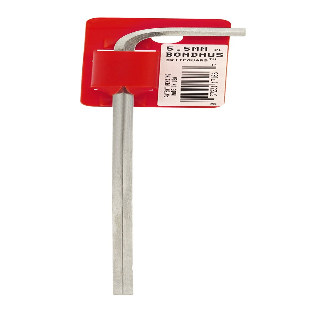 5.5mm BriteGuard Plated Hex L-Wrench - Xlong Tag/Barcoded