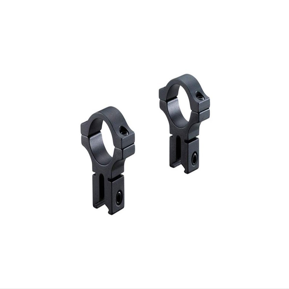 BKL 257H 0.6" Long Dovetail Rings High - for 1" Scope Tubes - Fits 3/8" or 11mm Dovetails - Matte Black