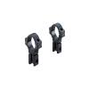 BKL 257H 0.6" Long Dovetail Rings High - for 1" Scope Tubes - Fits 3/8" or 11mm Dovetails - Matte Black view 1