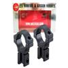 BKL 257H 0.6" Long Dovetail Rings High - for 1" Scope Tubes - Fits 3/8" or 11mm Dovetails - Matte Black view 2